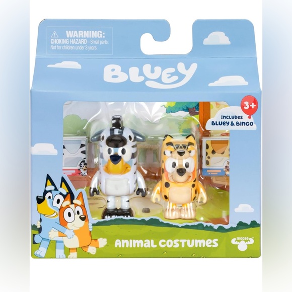 Moose Toys Other - Bluey Animal Costume Figures 2pk  New in Box